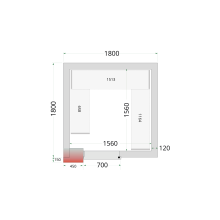 TEFCOLD CRNF1818 Policový regálový modul sada 